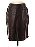 VS2 100% Leather Tortoise Brown Leather Skirt Size 4 - photo 2