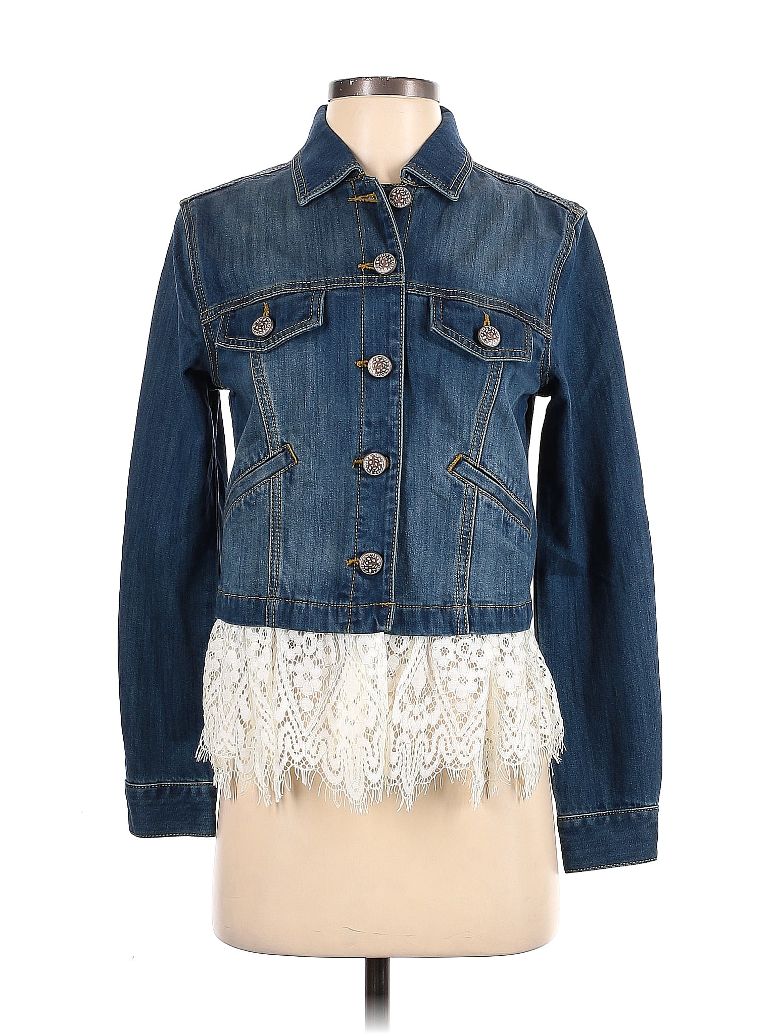 CAbi Blue Denim Jacket Size S - 70% off | ThredUp