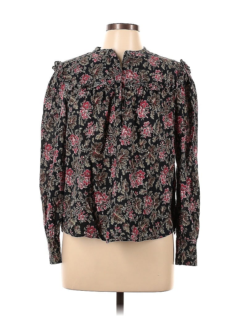 Pre-owned La Vie Long Sleeve Blouse In Black
