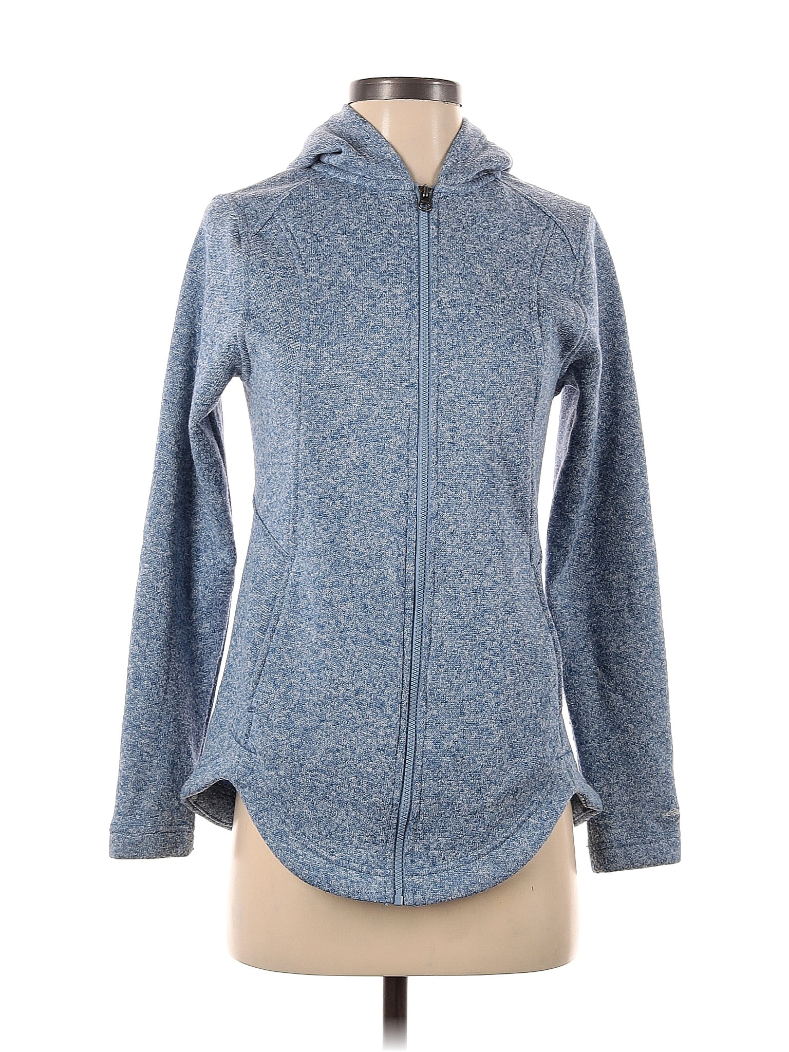 Eddie Bauer 100 Polyester Marled Blue Track Jacket Size S 64 off