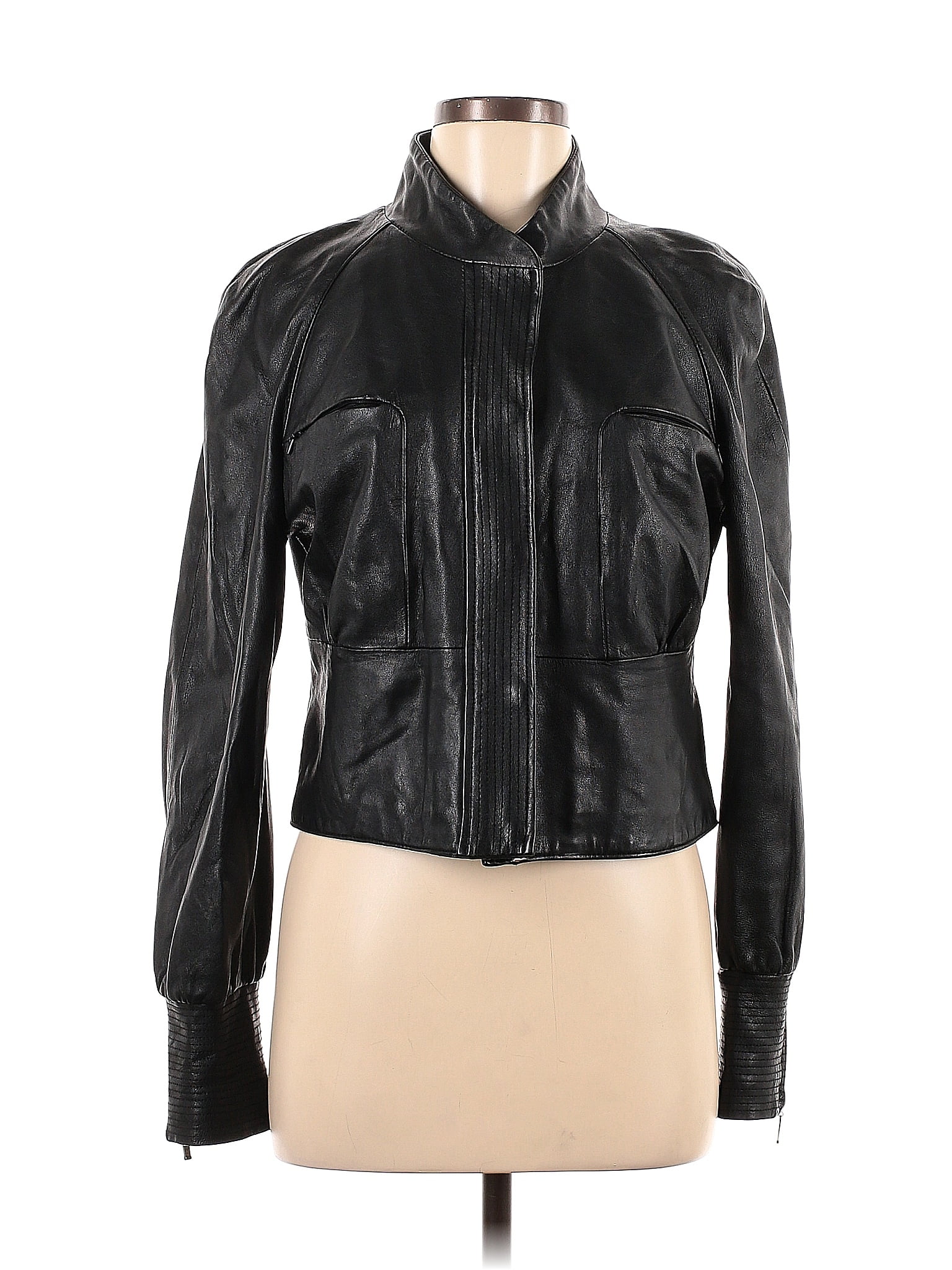 Bebe 100% Leather Black Leather Jacket Size M - 72% off | ThredUp