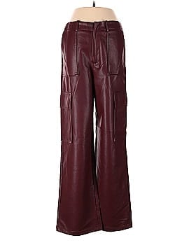 WAYF Faux Leather Pants (view 1)