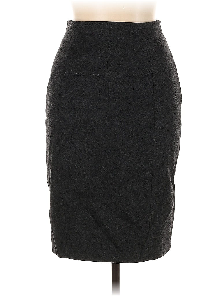 Les Copains Solid Gray Formal Skirt Size 11 - photo 1