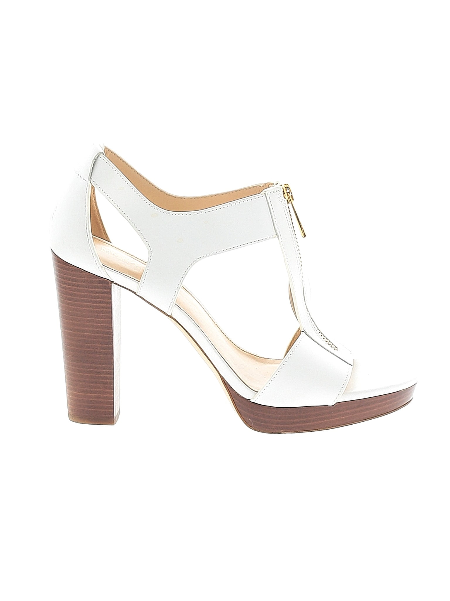 michael kors white shoes heels