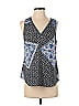 Skies Are Blue 100% Polyester Blue Sleeveless Blouse Size S - photo 1