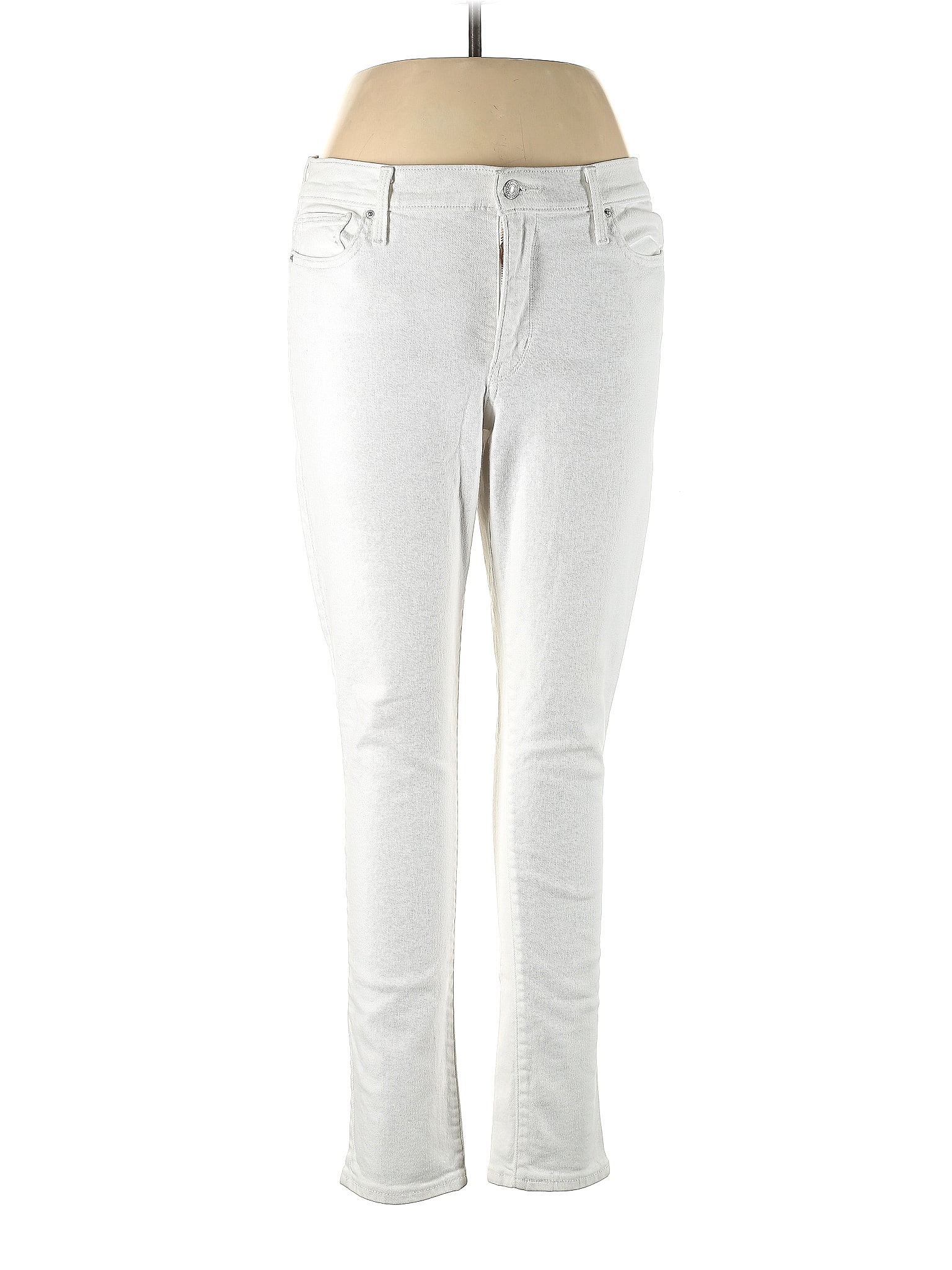 Levi Strauss Signature Jacquard Marled Snake Print Hearts Ivory Jeans ...