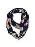 American Eagle Outfitters 100% Polyester Marled Acid Wash Print Floral Tie-dye Purple Scarf One Size - photo 1