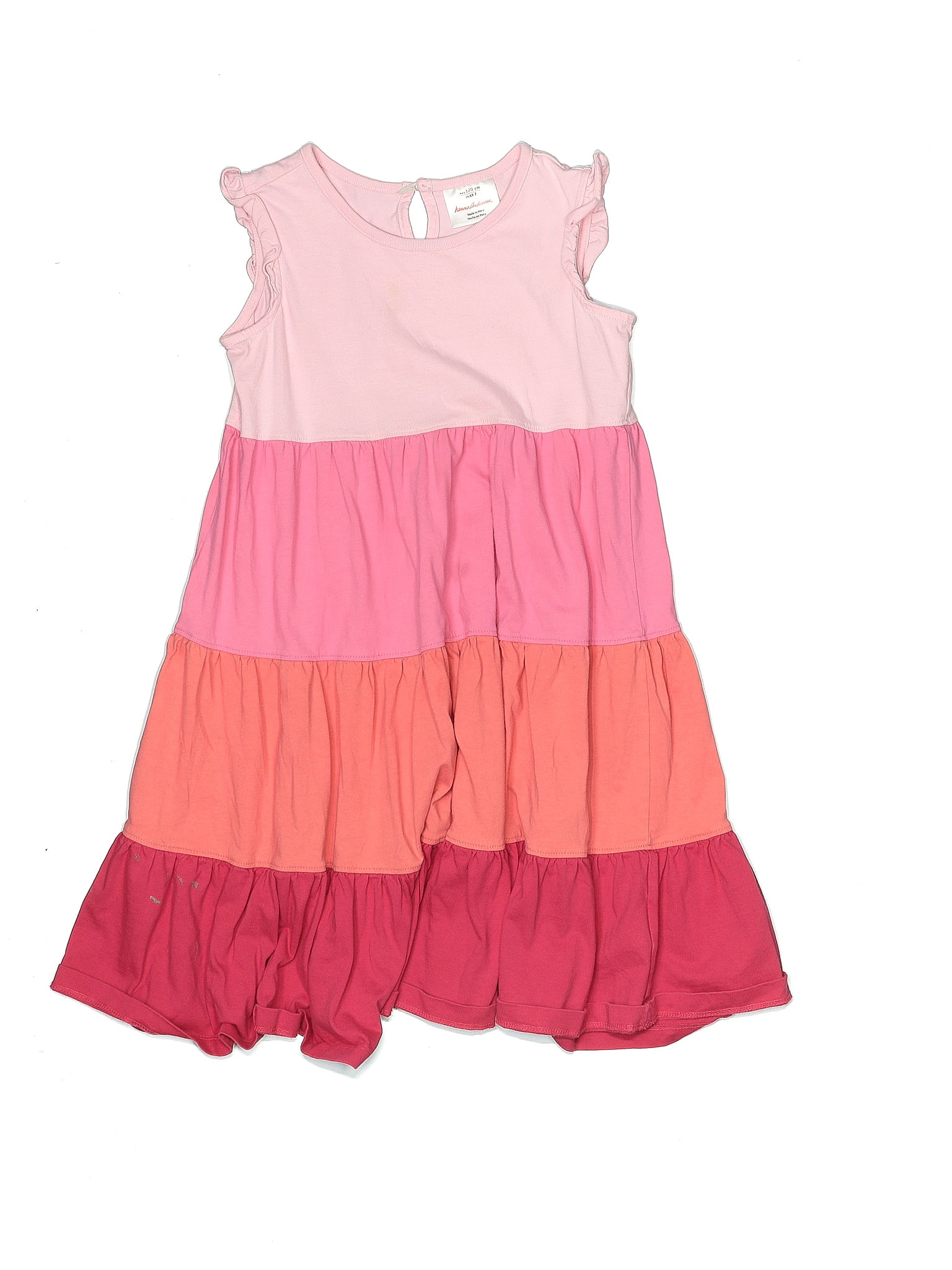 Hanna Andersson 100% Cotton Color Block Pink Dress Size 6X - 7 - 46% ...