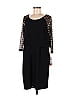 NY Collection 100% Polyester Black Casual Dress Size M - photo 1