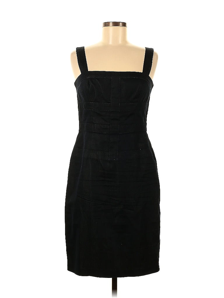 Maggy London Jacquard Black Casual Dress Size 8 - photo 1