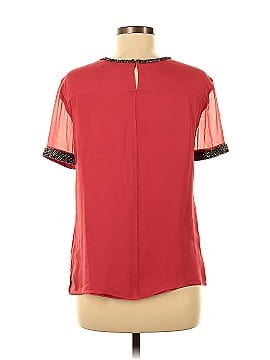 French Connection Short Sleeve Silk Top (view 2)