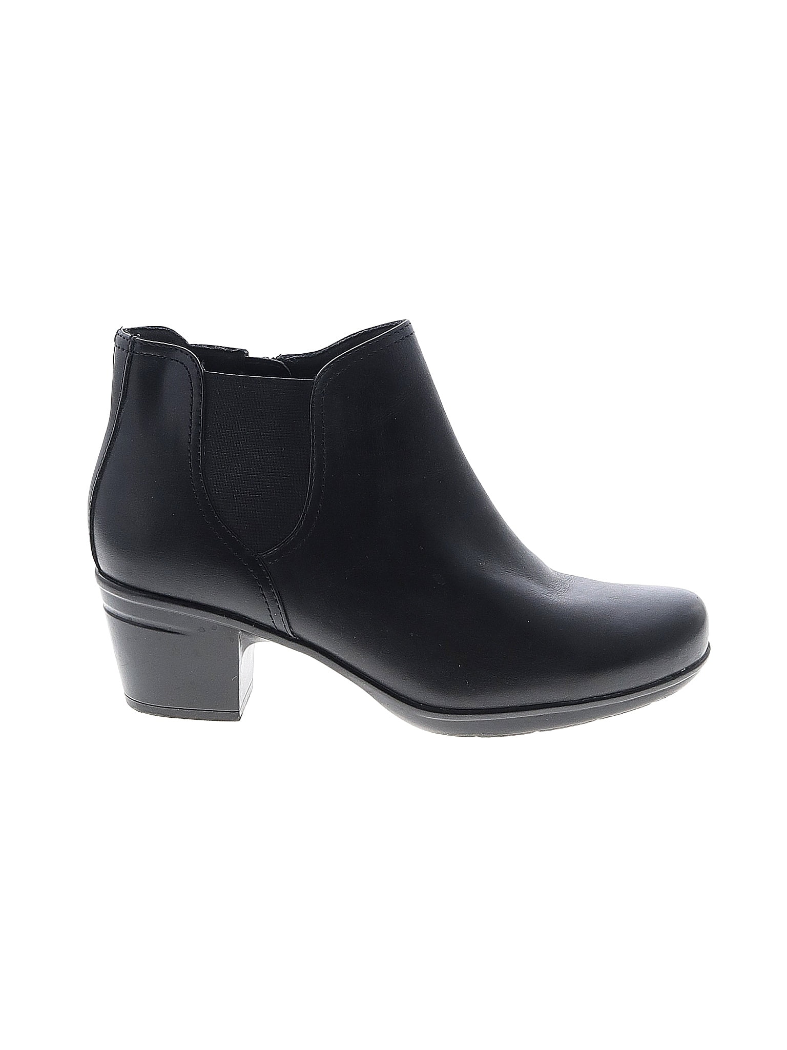 clarks black ankle boots