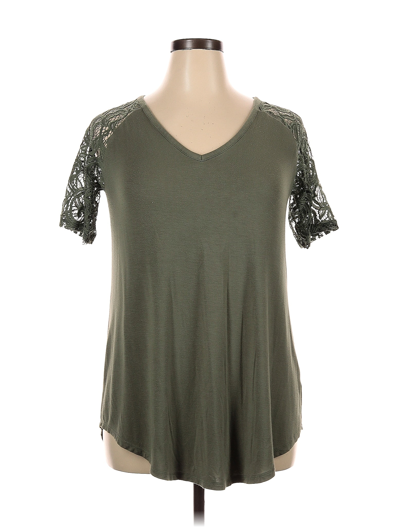 Zenana Signature Green Short Sleeve Blouse Size Xl 31 Off Thredup