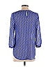 Elle 100% Polyester Blue Long Sleeve Blouse Size XS - photo 2