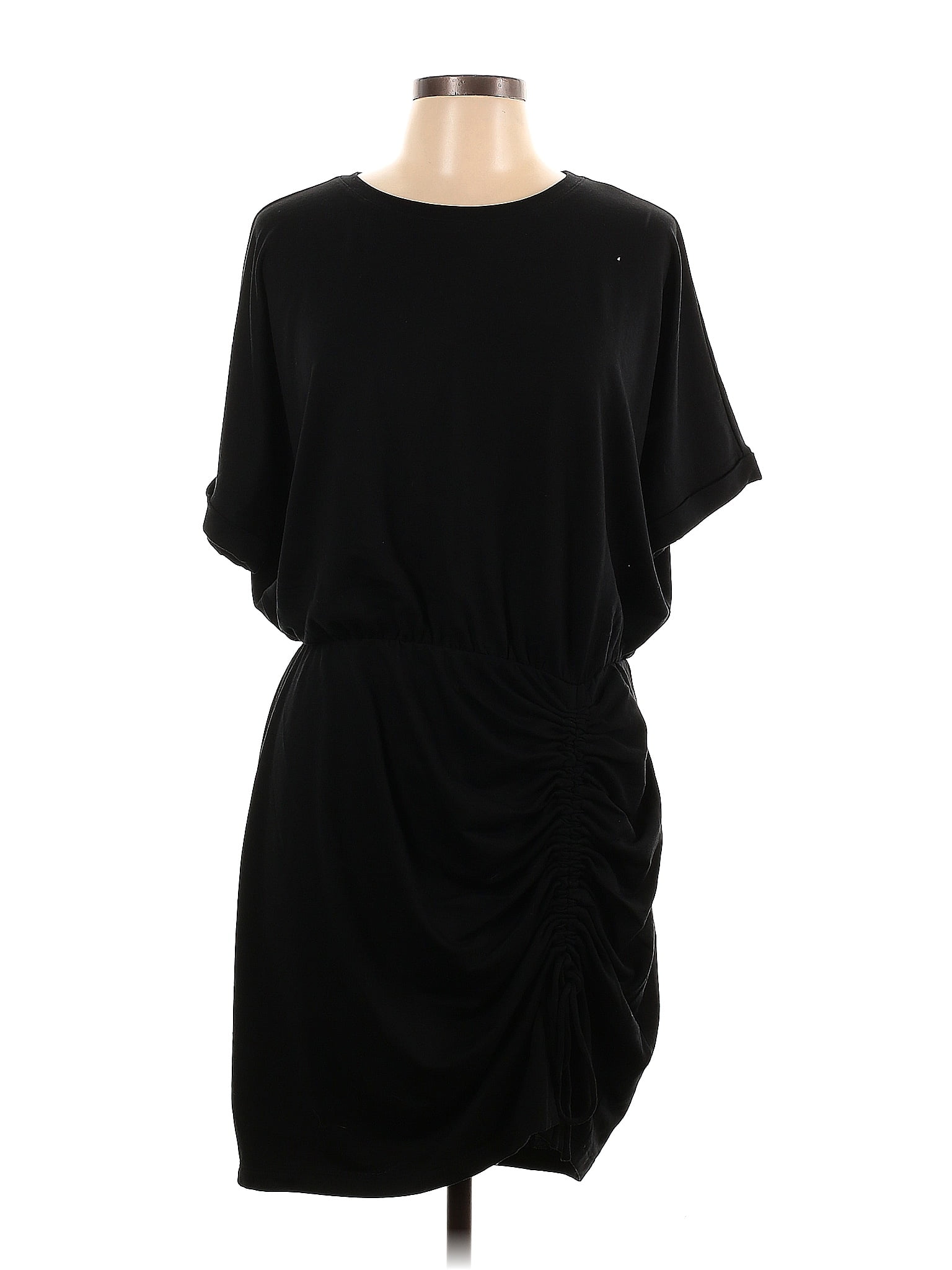 Express Solid Black Casual Dress Size L - 70% off | ThredUp