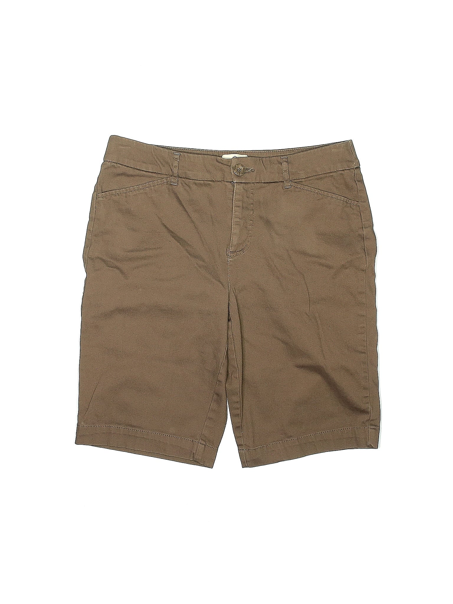 Short Femme St. John's Bay - Taille 10, Couleur Tan (Beige) - Occasion Très Bon État