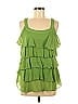 DressBarn 100% Polyester Green Sleeveless Blouse Size M - photo 1