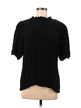 Something Navy Short Sleeve Blouse (view 1)