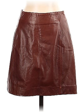 Calvin Klein Leather Skirt (view 1)