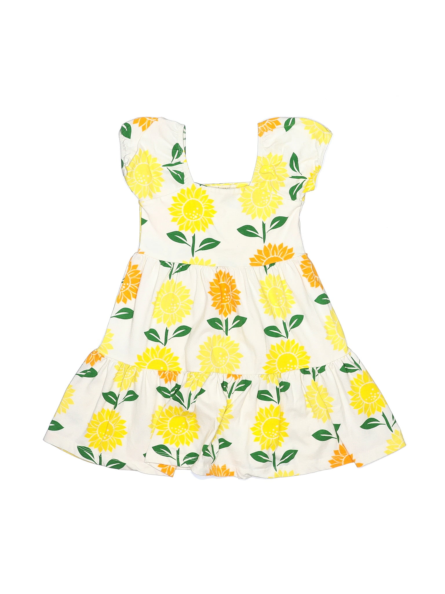 Monica + Andy Floral Motif Tropical Yellow Dress Size 4T 38 off