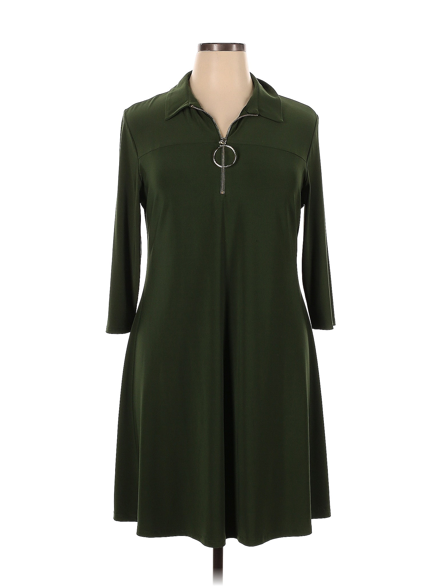 MSK Green Casual Dress Size XL - 64% off | ThredUp