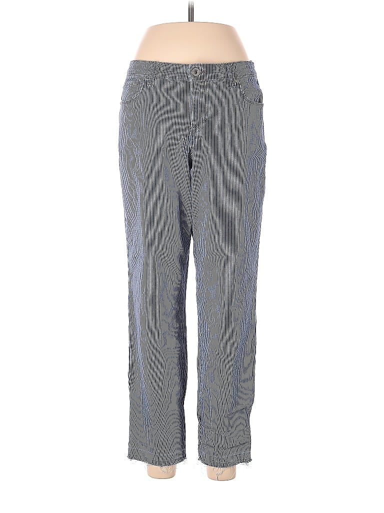 Style&Co Houndstooth Jacquard Marled Acid Wash Print Damask Tweed Chevron-herringbone Brocade Gray Jeans Size 8 - photo 1