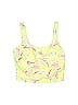 Ninety-Nine Degrees Floral Motif Tropical Yellow Green Swimsuit Top Size M - photo 1
