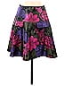 Oscar De La Renta Jacquard Floral Motif Acid Wash Print Damask Baroque Print Floral Batik Brocade Tropical Purple Formal Skirt Size 6 - photo 1