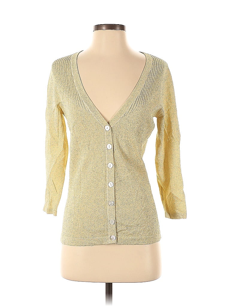 89th & Madison Yellow Cardigan Size S - photo 1