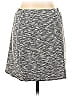 Three Dots Jacquard Marled Tweed Chevron-herringbone Gray Casual Skirt Size L - photo 2