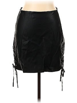 P. Cill Faux Leather Skirt (view 1)