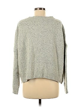 Olive Wool Pullover Sweater (view 2)