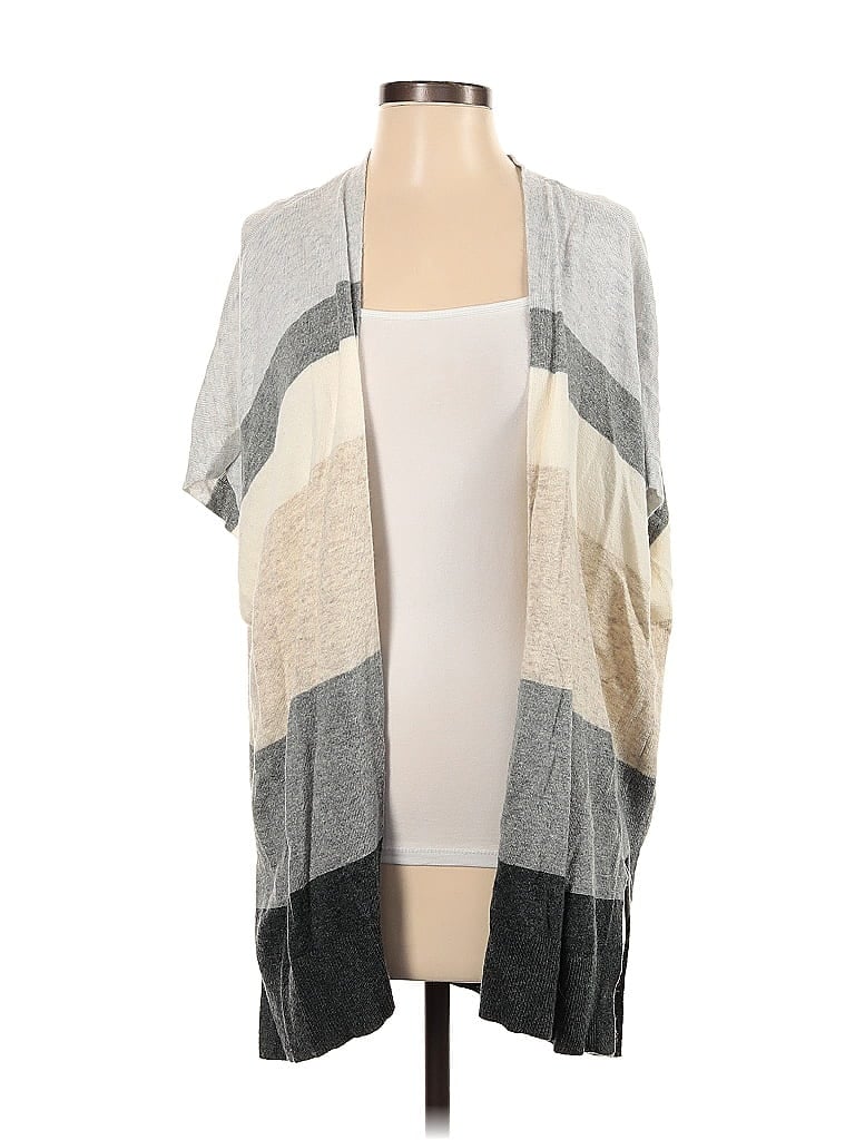Pre-owned Ann Taylor Loft Cardigan Sweater In Gray