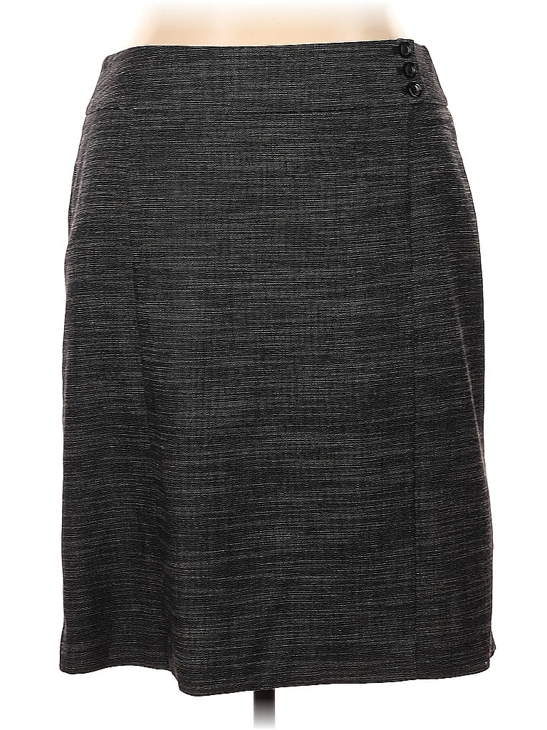 Ann Taylor Factory Marled Gray Casual Skirt Size 16 - photo 1