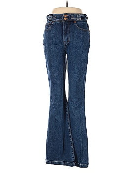 Madewell The Perfect Vintage Flare Jean in Bright Dark Indigo Wash (view 1)