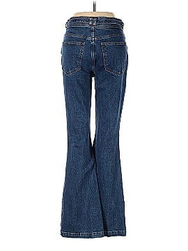 Madewell The Perfect Vintage Flare Jean in Bright Dark Indigo Wash (view 2)