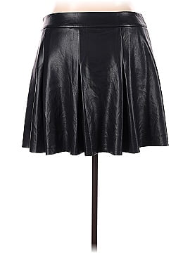 Scoop Faux Leather Skirt (view 2)