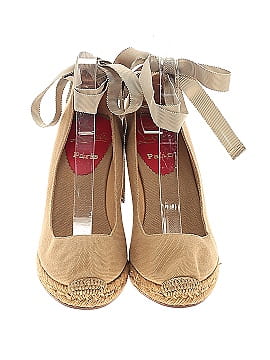 Christian Louboutin Canvas Espadrille Wedges (view 2)
