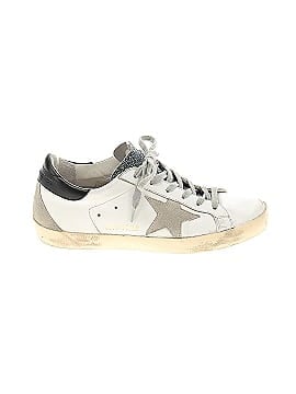 Golden Goose Leather Glitter Tongue Superstar Sneakers (view 1)