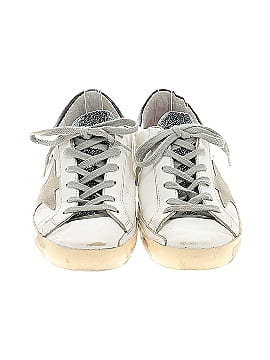 Golden Goose Leather Glitter Tongue Superstar Sneakers (view 2)