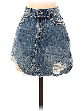 Zara Basic Denim Skirt (view 1)