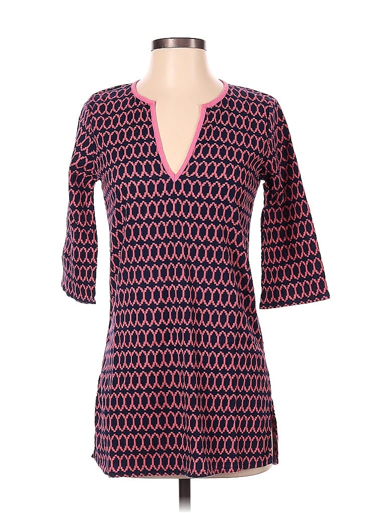 Pre-owned J.crew Factory Store Short Sleeve Blouse In Pink