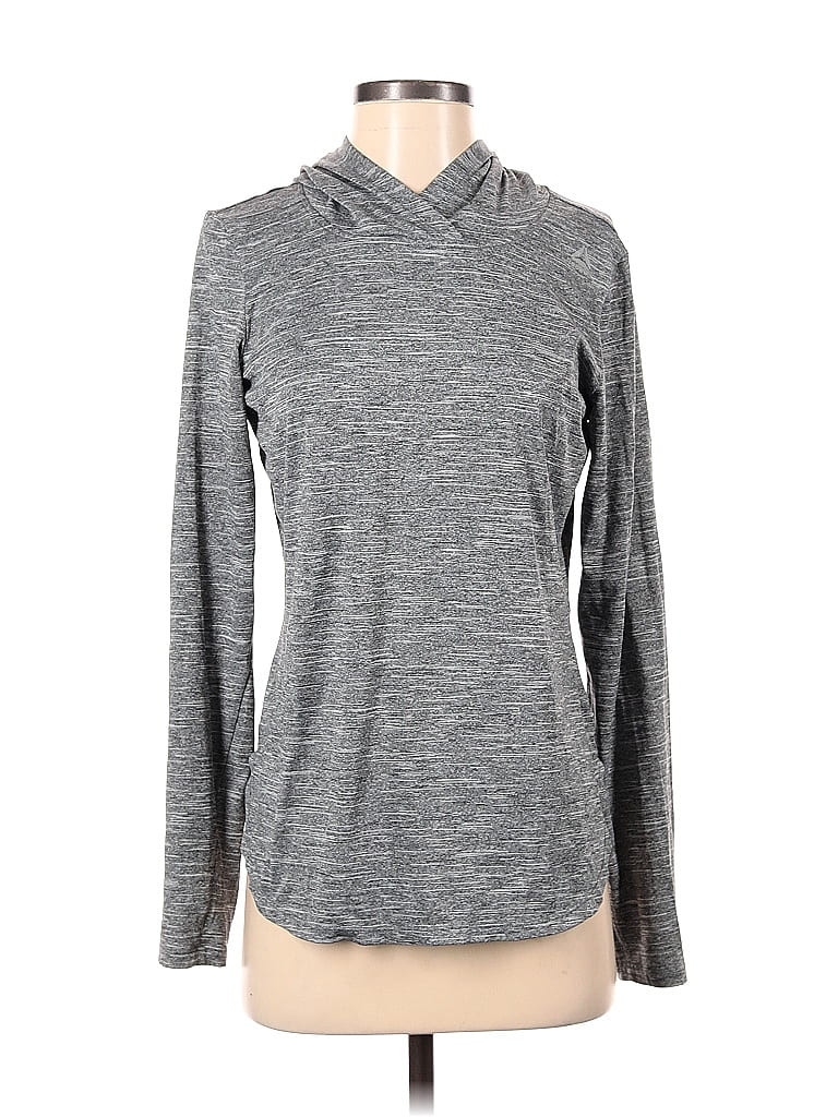 Pre-owned Reebok Pullover Hoodie In Gray