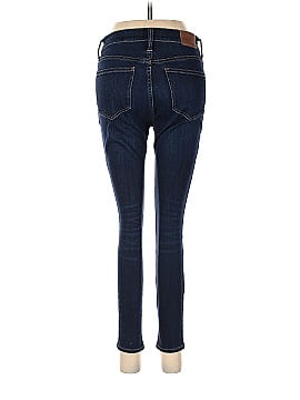 Madewell Petite 9" Mid-Rise Skinny Jeans in Larkspur Wash: TENCEL&trade; Denim Edition (view 2)