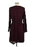 The Limited 100% Polyester Argyle Chevron-herringbone Chevron Burgundy Casual Dress Size M - photo 2