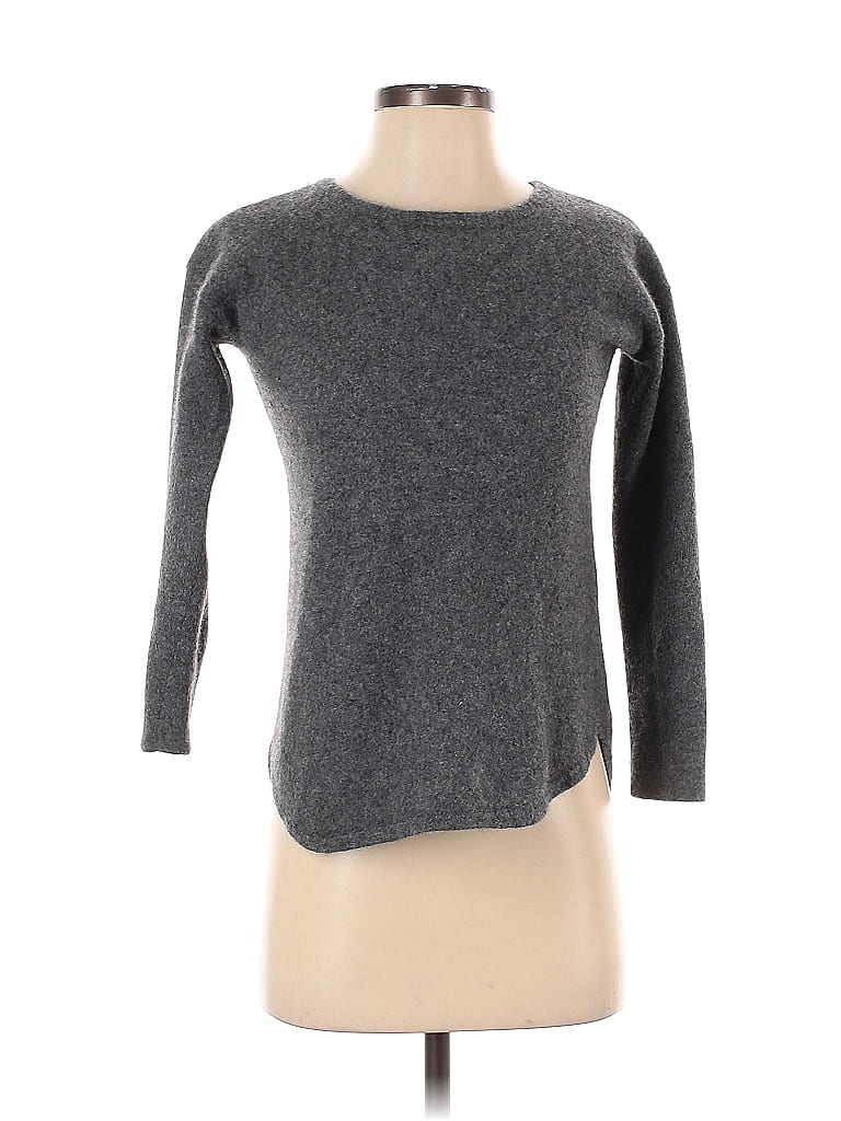 Saks Fifth Avenue 100% Cashmere Gray Cashmere Pullover Sweater Size S ...