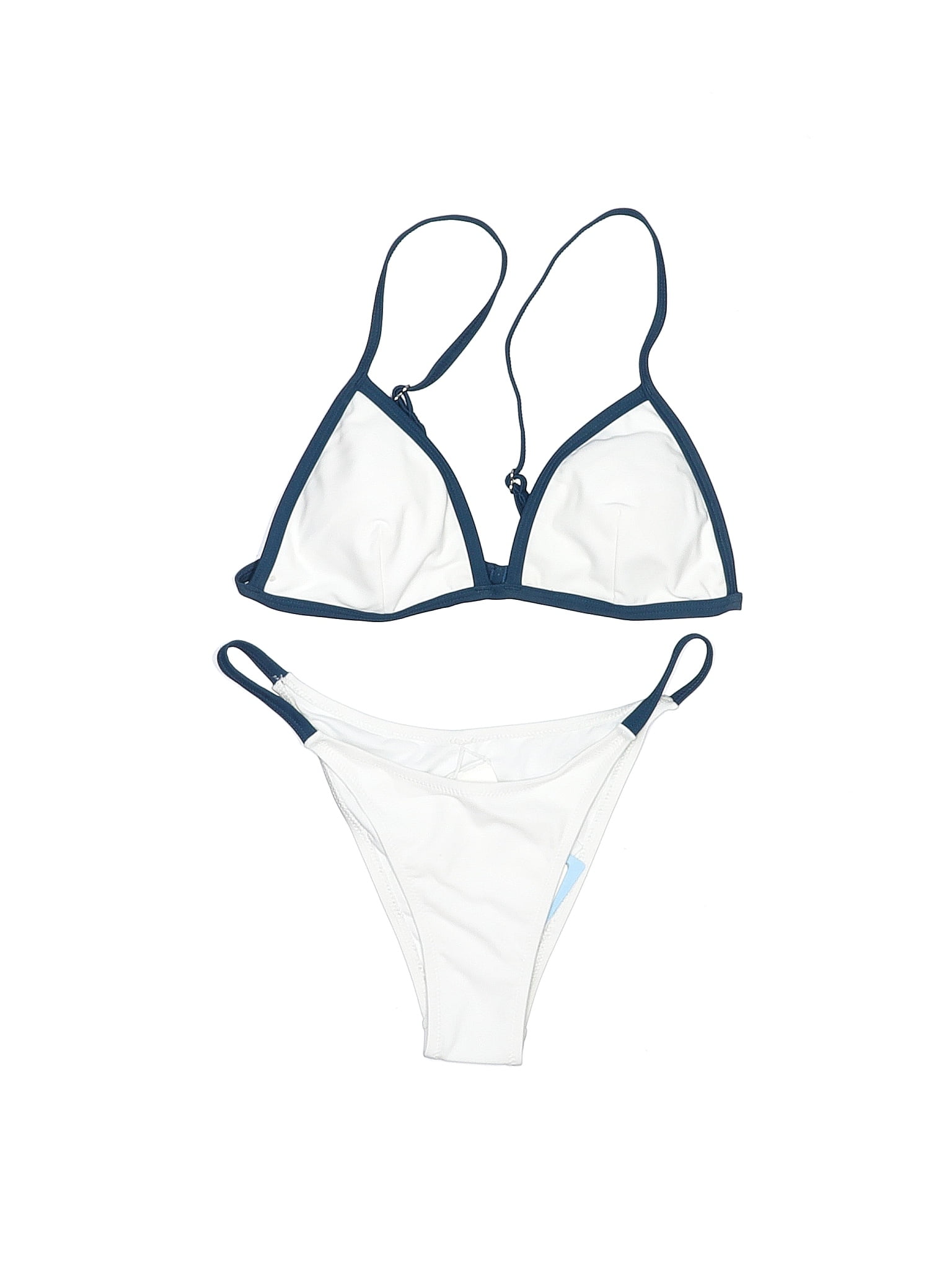 Cupshe Solid Graphic White One Piece Swimsuit Size XS 27 off ThredUp