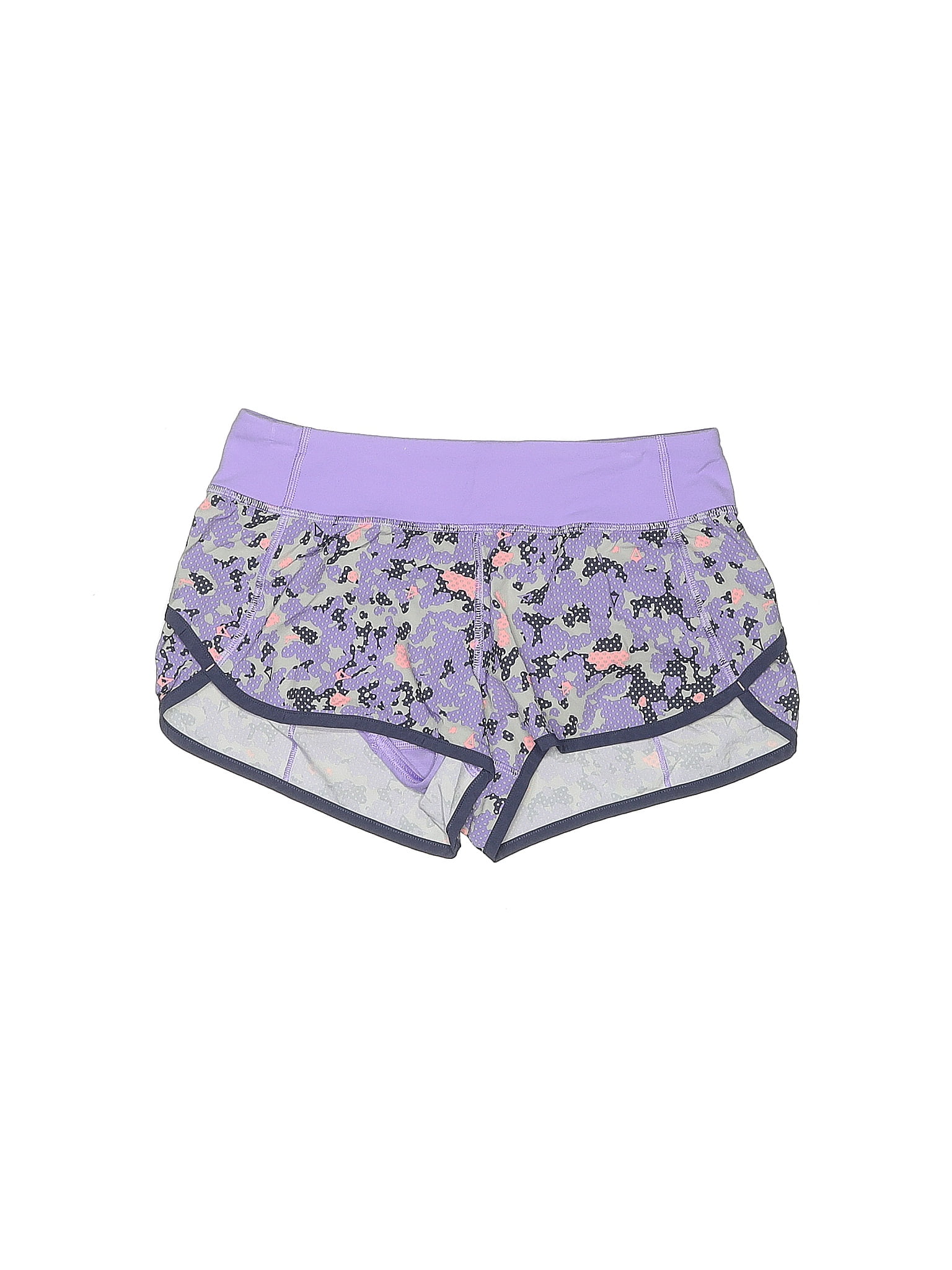 Double Cotton Shorts Pistache Purple Floral main image 0