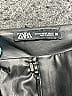 Zara 100% Polyurethane Black Faux Leather Pants Size XS - photo 3
