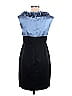 London Times 100% Polyester Blue Cocktail Dress Size 12 (Petite) - photo 2